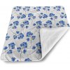 Sablio Deka pre bábätko Modré kvietie - 90x120 cm Sablio Deka pre bábätko Modré kvietie - 90x120 cm