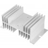 Hliníkový chladič pre jednofázové SSR relé, až 100A - Typ M, Strieborný Hliníkový chladič pre jednofázové SSR relé, až 100A - Typ M, Strieborný