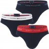 Tommy Hilfiger slipy eco cotton signature essentials black with desert sky & red waist