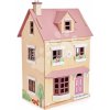 Drevený mestský domček pre bábiku Foxtail Villa Tender Leaf Toys ružový 12 dielov s nábytkom výška 71 cm Drevený mestský domček pre bábiku Foxtail Villa Tender Leaf Toys ružový 12 dielov s nábytkom výška 71 cm