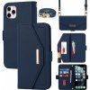 AppleKing flipové puzdro s popruhom v štýle listovej kabelky pre iPhone 11 Pro - modré - možnosť vrátiť tovar ZADARMO do 30tich dní AppleKing flipové puzdro s popruhom v štýle listovej kabelky pre iPhone 11 Pro - modré - možnosť vrátiť tovar ZADARMO do 30tich dní