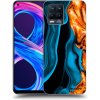 Picasee silikónový čierny obal pre Realme 8 Pro - Gold blue Picasee silikónový čierny obal pre Realme 8 Pro - Gold blue