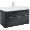 Jika Pure - Skrinka s umývadlom, 100x54x42 cm, 2 zásuvky, matná čierna H40B2364023532 Jika Pure - Skrinka s umývadlom, 100x54x42 cm, 2 zásuvky, matná čierna H40B2364023532
