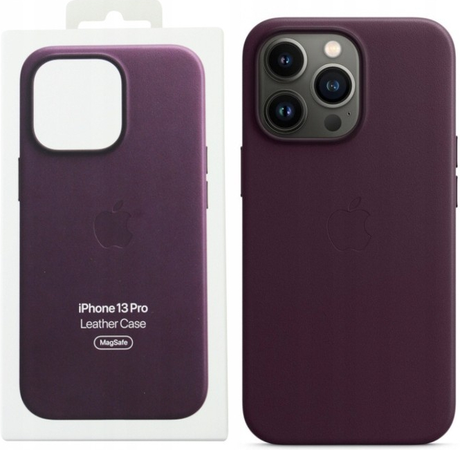 Apple iPhone 13 Pro Kožené s MagSafe tmavo višňové MM1A3ZM/A
