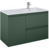 Lotosan LN9007 AKRA skrinka pod umývadlo / dosku s košom na prádlo 100 cm 100 x 63,5 x 45,8 cm smaragd matná
