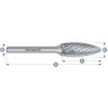 Karnasch 113074025 | H -Plamienková fréza HP-6 12,0x32x6-77 mm, nepovlakované Karnasch 113074025 | H -Plamienková fréza HP-6 12,0x32x6-77 mm, nepovlakované