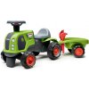 Falk Traktor Baby Claas s volantom, klaksónom, prívesom, hrabľami a lopatou Falk Traktor Baby Claas s volantom, klaksónom, prívesom, hrabľami a lopatou