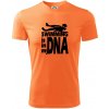 Swimming is in my DNA - Pánske tričko Fantasy športové - S ( Neon mandarine ) Swimming is in my DNA - Pánske tričko Fantasy športové - S ( Neon mandarine )