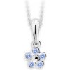 Danfil Detský prívesok kvetinka C2744 z bieleho zlata Arctic Blue