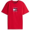 Tommy Hilfiger Linear Flag Graphic Tee MW0MW41338XLD červené