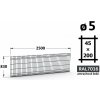 Plotový panel 3D Standard 45, 83×250 cm, antracitová šedá Plotový panel 3D Standard 45, 83×250 cm, antracitová šedá