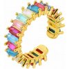 Prsteň Rainbow Luxe Gold nastaviteľný (18K pozlátená mosadz) Prsteň Rainbow Luxe Gold nastaviteľný (18K pozlátená mosadz)