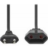 NEDIS napájecí kabel pro adaptéry/ Euro zástrčka - Euro zásuvka/ přímý-přímý/ dvoulinka/ černý/ bulk/ 2m CEGL11085BK20 NEDIS napájecí kabel pro adaptéry/ Euro zástrčka - Euro zásuvka/ přímý-přímý/ dvoulinka/ černý/ bulk/ 2m CEGL11085BK20