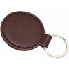 Prívesok na kľúče Kožený 50 mm tmavohnedý