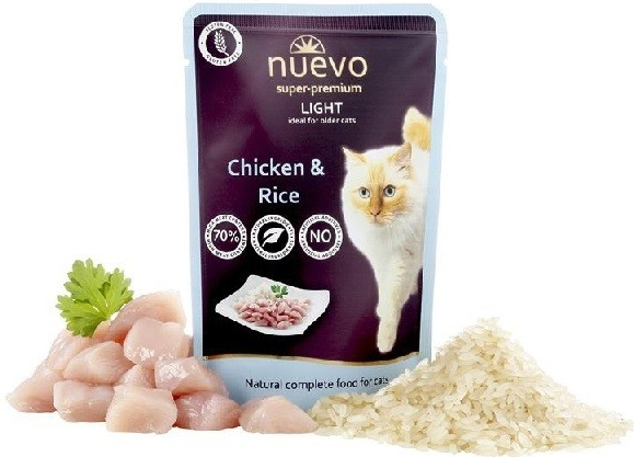 NUEVO cat Light Chicken with Rice 85 g