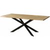 Bighome - EPOXY Jedálenský stôl z masívneho mangového dreva, lakovaný prírodný, epoxid čierny, matný antracit, 160x90x76 Bighome - EPOXY Jedálenský stôl z masívneho mangového dreva, lakovaný prírodný, epoxid čierny, matný antracit, 160x90x76