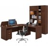 Zostava kancelárskeho nábytku MIRELLI, typ A, nadstavba, orech Zostava kancelárskeho nábytku MIRELLI, typ A, nadstavba, orech