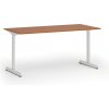 Kancelársky stôl PRIMO BETA, 160x80 cm, biela podnož, čerešňa Kancelársky stôl PRIMO BETA, 160x80 cm, biela podnož, čerešňa