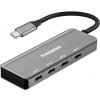 USB hub OEM USB-C na 4x USB 3.2 C 5G SuperSpeed, hliníkový USB hub OEM USB-C na 4x USB 3.2 C 5G SuperSpeed, hliníkový