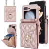 Peňaženkové puzdro Diamond Card case ružové – Samsung Galaxy Z Flip 5 Peňaženkové puzdro Diamond Card case ružové – Samsung Galaxy Z Flip 5