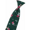 Kravata s vianočným motívom zelená