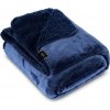 Eurofirany DESIGN 91, Obojstranná, hebká deka s jemného buclé a fleecu - Tedy modrá, š. 170 cm x d. 210 cm Eurofirany DESIGN 91, Obojstranná, hebká deka s jemného buclé a fleecu - Tedy modrá, š. 170 cm x d. 210 cm