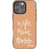 Picasee silikonový černý obal pro Apple iPhone 16 Pro Max - Boss Mama Picasee silikonový černý obal pro Apple iPhone 16 Pro Max - Boss Mama