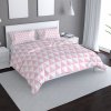 Sablio Obliečky Ružové a biele Trojuholníky - 140x220 / 90x70 Sablio Obliečky Ružové a biele Trojuholníky - 140x220 / 90x70