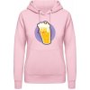 AWDis Hoodie Mikina - Motív - Pivo so smrtkou 2 - Bábätkovská ružová - XL - Dámske AWDis Hoodie Mikina - Motív - Pivo so smrtkou 2 - Bábätkovská ružová - XL - Dámske