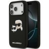 Karl Lagerfeld Liquid Silicone Double Heads MagSafe Apple iPhone 17 Pro KLHMP17LSKCHPPLK čierny