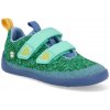 Affenzahn detské barefoot topánky Sneaker Knit Happy Bird of Paradise modrá zelená