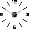 ModernClock Nástenné samolepiace hodiny arabské 50 cm čierne/strieborné ModernClock Nástenné samolepiace hodiny arabské 50 cm čierne/strieborné