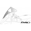 Plexi štít PUIG RACING 4110H dymová Plexi štít PUIG RACING 4110H dymová