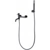 Imex BDM039-4BGM MONZA nástenná vaňová batéria + sprchový set black gun metal Imex BDM039-4BGM MONZA nástenná vaňová batéria + sprchový set black gun metal