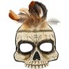 Widmann VOODOO SKULL maska s perím Widmann VOODOO SKULL maska s perím