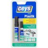 Lepidlo Ceys SPECIAL PLASTIK, na obtiažne plasty, sekundové, 3 g + 4 ml Lepidlo Ceys SPECIAL PLASTIK, na obtiažne plasty, sekundové, 3 g + 4 ml
