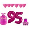 HeliumKing Hélium párty set na 95. narodeniny s ružovými balónmi HeliumKing Hélium párty set na 95. narodeniny s ružovými balónmi
