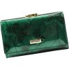 Zelená kožená peňaženka stredných rozmerov s motýlikmi BTS-108 Zelená kožená peňaženka stredných rozmerov s motýlikmi BTS-108