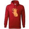 Kapybara s palcom hore - Mikina pánska Cape s kapucňou - 3XL ( Červená ) Kapybara s palcom hore - Mikina pánska Cape s kapucňou - 3XL ( Červená )