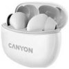 Canyon TWS-5, True Wireless Bluetooth slúchadlá do uší, nabíjacia stanica v kazete, biele (CNS-TWS5W)