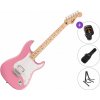 Fender Squier Sonic Stratocaster HT H MN SET Flash Pink Elektrická gitara Fender Squier Sonic Stratocaster HT H MN SET Flash Pink Elektrická gitara