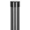 Stĺpik Strend Pro METALTEC, 48/2500/1,50 mm, antracit, okrúhly, čiapočka, Zn+PVC