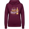 AWDis Hoodie Mikina - Zachráň vodu - pi pivo - Purpurovočervená - M - Dámske AWDis Hoodie Mikina - Zachráň vodu - pi pivo - Purpurovočervená - M - Dámske