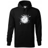 Florbal lopta v triku - Mikina pánska Cape s kapucňou - XL ( Čierna ) Florbal lopta v triku - Mikina pánska Cape s kapucňou - XL ( Čierna )