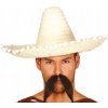 Mexické slamené sombrero s brmbolcami, 45 cm Mexické slamené sombrero s brmbolcami, 45 cm