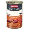 Animonda GranCarno Original Adult - Bravčové a hydinové srdcia Množstvo v kg: 800g Animonda GranCarno Original Adult - Bravčové a hydinové srdcia Množstvo v kg: 800g
