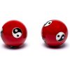 Authentic Baoding balls Čínske meditačné guličky Yin Yang Tai Chi červené 3,5cm