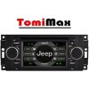TomiMax Jeep Chrysler Dodge Android 13 autorádio s WIFI, GPS, USB, BT