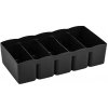 Organizér s piatimi priehradkami - čierny - 110 x 275 x 65 mm - LENMAN 37-07407-ce Organizér s piatimi priehradkami - čierny - 110 x 275 x 65 mm - LENMAN 37-07407-ce