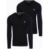 Ombre Set of 2x men's SLIM FIT longsleeve with V neckline and logo čierna XXL Ombre 5902228271581 Ombre Set of 2x men's SLIM FIT longsleeve with V neckline and logo čierna XXL Ombre 5902228271581